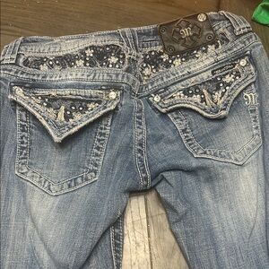 Miss Me Blue Sequin Women's Jeans